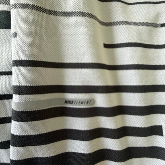 Nike Dry-Fit Gray Element Stripe 1/2-Zip Running Pull Over - Mens XL - Picture 3 of 5